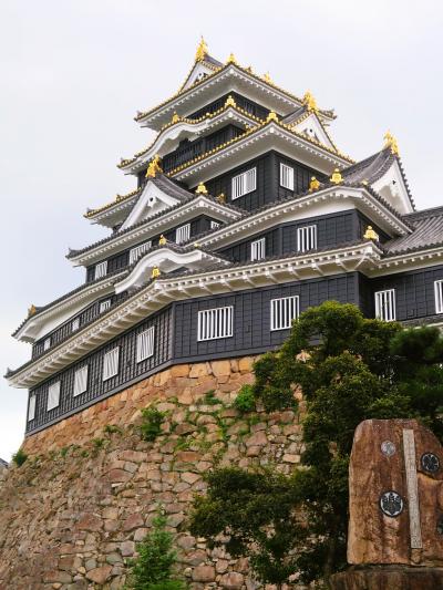 岡山-8　岡山城　展示室・外観　☆城下町の発展/戦国の様相/体感Corner