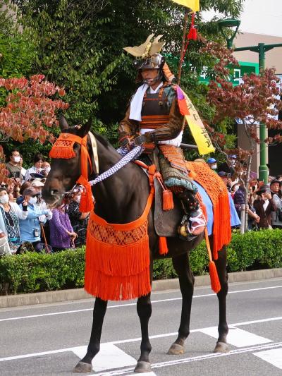 鎌ケ谷市民まつり-1　相馬野馬追　騎馬武者来援　☆着陣式‐大賑わいで歓迎
