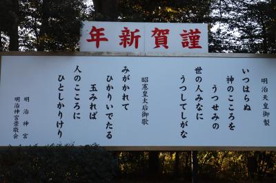 「皇居東御苑と明治神宮初詣」バスの旅