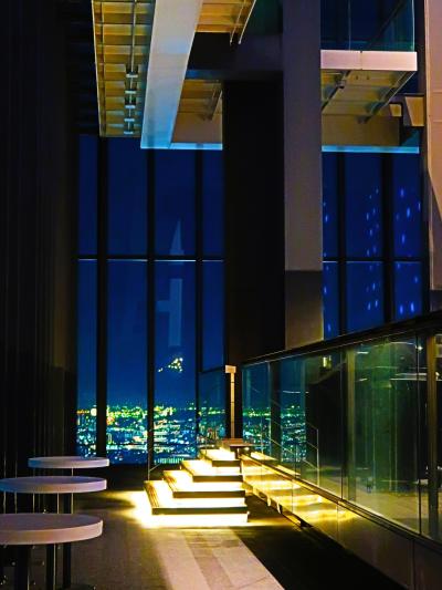 名古屋-6　スカイプロムナード　高層ビル45F/屋外展望台　☆絶賛-日本夜景遺産