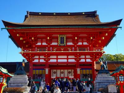 京都　伏見稲荷大社、東福寺