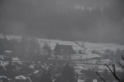 雪化粧の白川郷