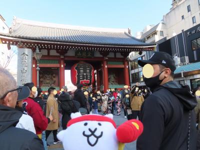 【2024.1】お台場と浅草に行ってきたにゃ！②(東京都水の科学館、デックス東京ビーチ、浅草寺)