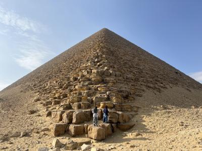 個人手配の家族3人エジプト旅行（2023年12月）②ダフシュール・メンフィス・サッカラ観光 → カイロからルクソールへ