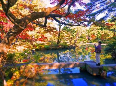 名庭清水園の紅葉と新発田街あるき。月岡温泉ひさご荘で秋趣堪能。咲花温泉紅葉露天風呂。