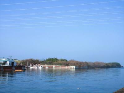 三池炭鉱専用鉄道敷跡をゆく(10) 三池港~大牟田川河口(諏訪川フットパス&諏訪公園)