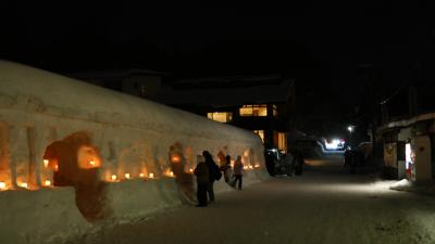 冬の山形へ　山形城跡と月山志津温泉の「雪旅籠の灯り」