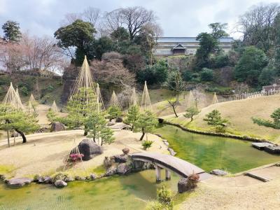 冬の北陸　金沢、富山 　②朝の兼六園・　長町武家屋敷群跡、金沢城公園を歩く