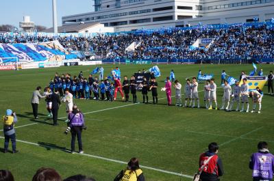 日本脱出の前に横浜でサッカー観戦