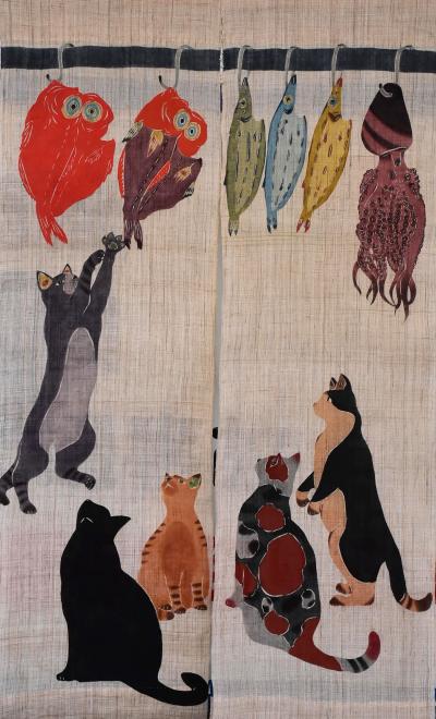 染の小道2024～街を反物とのれんで飾る「川と道のギャラリー」～（東京都落合・中井）