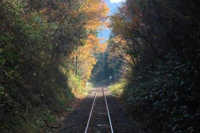 紅葉の芸備線に乗って備後落合駅から比婆山温泉へ　駅から歩いて温泉vol.4