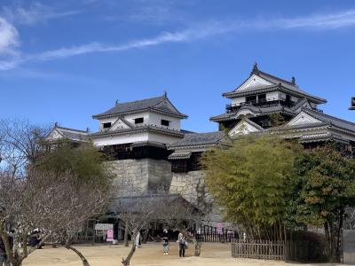 愛媛旅行・3日目　日本100名城・松山城、湯築城