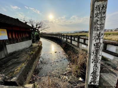 奈良　大和郡山　源九郎稲荷神社・外堀園地・賣太(めた)神社・環濠集落を散策