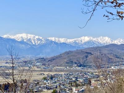 長峰山からの北アルプスの絶景　　(長峰荘コテージ泊)