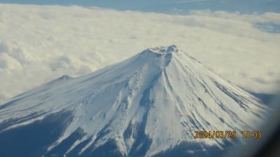 福岡への旅1)羽田空港より福岡空港までの空撮②富士山空撮