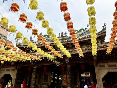 鹿港を日帰り散策【古い街並み、天后宮と龍山寺、麺線、肉まん、カフェ】（台中を拠点3泊4日子連れ②）