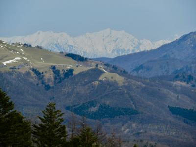車山高原からの北アルプス、鷲ヶ峰からの360度の絶景　旅行記　(桜も)