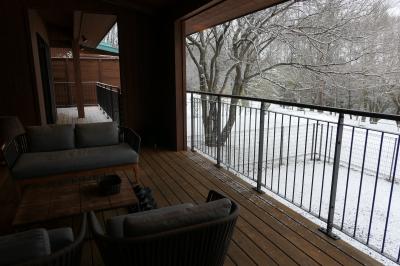 冬の軽井沢バカンス♪　Vol.45 ☆ザ・ひらまつ・軽井沢御代田：ドッグヴィラスイート　雪景色♪