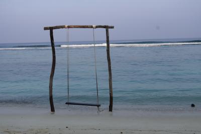 モルディブ　「行った所・見た所」　フルマーレのビーチエリアにある「パインロッジ」に宿泊して島内散策