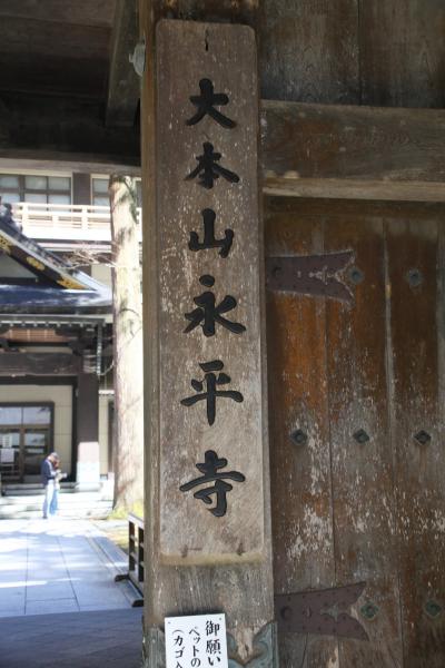 北陸新幹線で福井へ・永平寺編