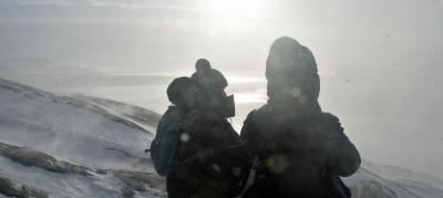 西グリーンランド・氷河とオーロラ旅　　2024.3.6～14  ５日目　極寒ハイキング編