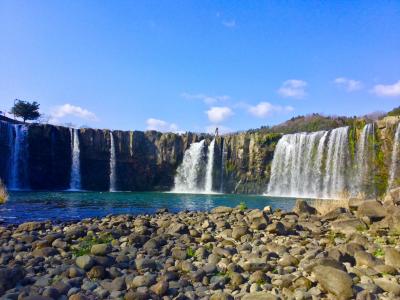 東洋のナイアガラと言われている大分県豊後大野市の「原尻の滝」に行ってみます