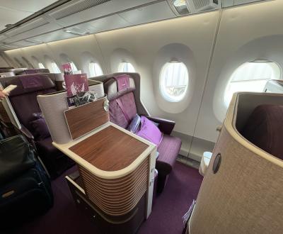 2024.2バリ島一人旅、マイルでビジネス、ファースト、エコ? その1羽田出発ANAは残念な787!TGはスタッガードに変更便に!