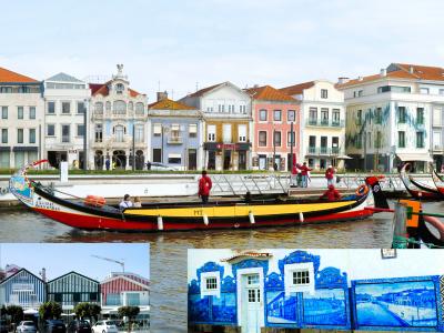 `ポルトガルのヴェニス`の水の都[アヴェイロ] ＆ 海辺の可愛い[コスタ ノヴァ]