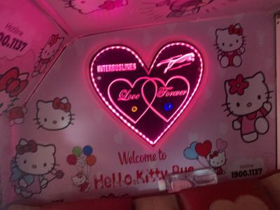 キティちゃんバスで　ハノイへ　(到着後バス停からホアンキエム湖(リータイト公園)へ)