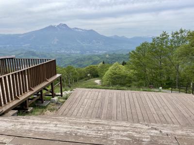 『チビッ子忍者村』と『野尻湖テラス』へ。平日の観光地は空いていて遊び放題でした