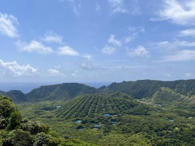 大凸部から二重カルデラ火山の絶景 青ヶ島！