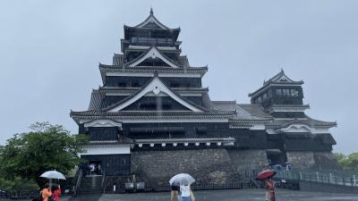 【熊本とまた長崎へ訪問の4泊5日旅】1日目、雨の熊本城