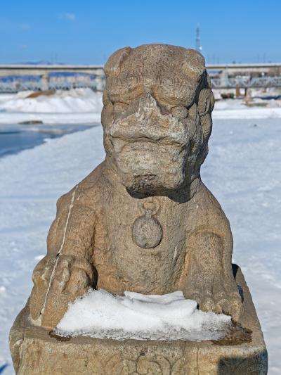 2023年12月, 北京, 盧溝橋及び宛平城と市街地のお寺と塔達