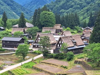 2024.5　海鮮ざんまい！ 観光ざんまい！ 大満足の北陸　2. 世界遺産 白川郷・五箇山＜菅沼・相倉＞合掌造り集落 