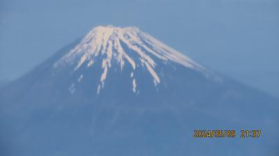 スカイマークからの空撮②関西空港～羽田空港間で見られる富士山