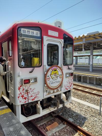 長崎、島原鉄道のしまてつカフェトレインに乘ってきました。