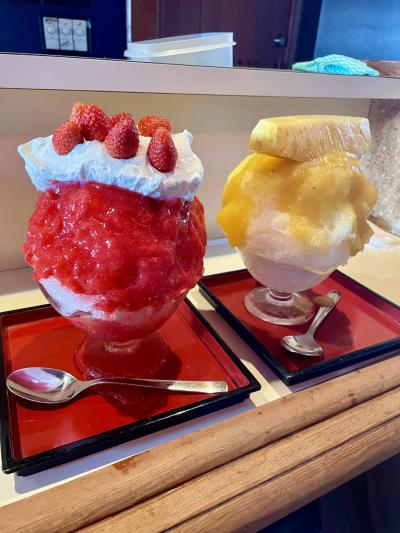 「ひみつ堂」でかき氷