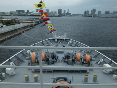 お台場から晴海へ散歩　最新鋭の調査船見学
