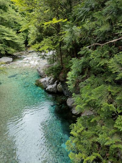 八島湿原の帰途、阿寺渓谷へ寄り道