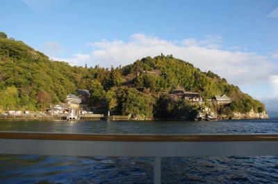 竹生島初日の出（２）竹生島・近江神宮