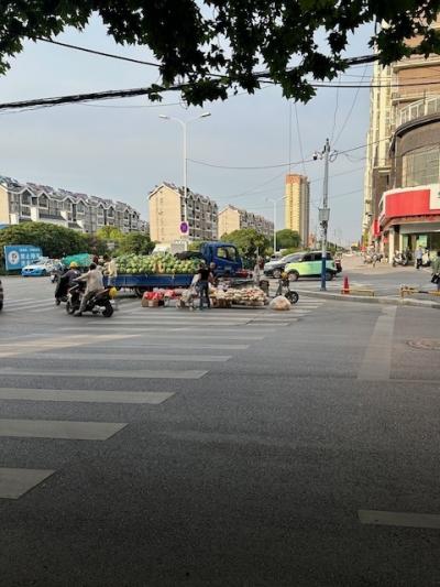 淮南市の街の様子。