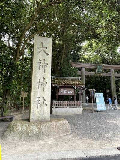 初夏の山の辺の道を歩いて、大神神社にお参りしました