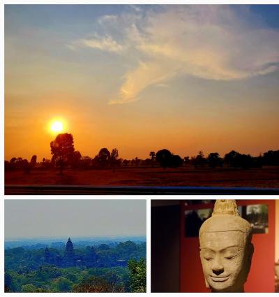 聖山から見下ろすアンコールワット。夕陽と白鳥にさようなら。ビジネスクラスで行くカンボジア一人旅④