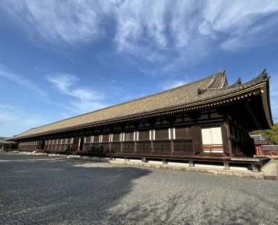神戸・京都・奈良・大阪３日で８万５千歩【その18】南北約120メートルの本堂、内陣に33の柱間があるから "三十三間堂"。堂内は撮影禁止！
