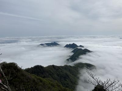 2024GW 九州12：熊本->宮崎 3度目の正直で北谷登山口から日本百名山の祖母山登頂 雲海の眺望