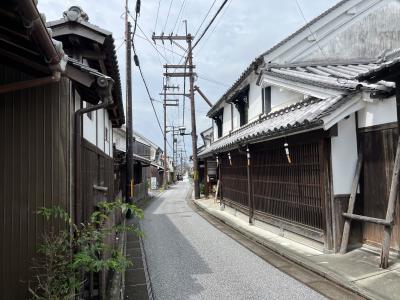 熊野古道ドライブ　奈良県五條の街並み、五新鉄道