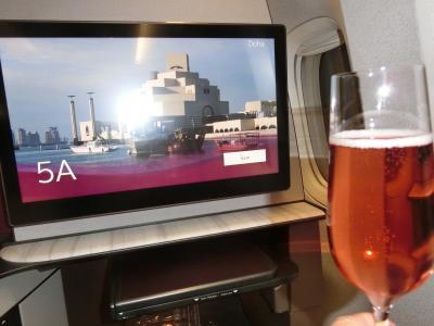 2024.9☆過密な１０日間北欧等の一人旅◆[1]成田空港～ハマド空港はQR航空Qsuiteを初体験。