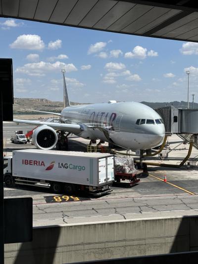 【カタールQスイートの旅】マドリード➡︎ドーハまで