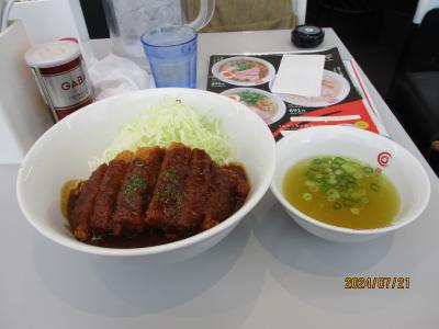 2024.7：所用で岡山１泊２日：デミカツ丼（麺屋匠）、えびめし等