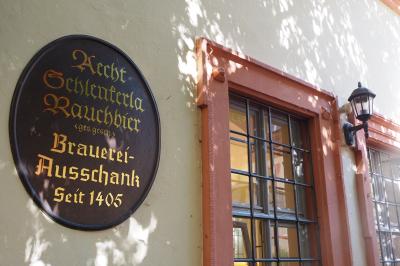 世界遺産の街、バンベルクでラオホビール。